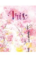 Iris: Personalized Journal - A Pink Cherry Blossom Diary