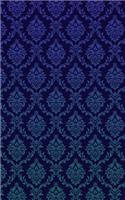 Damask Pattern Purple & Teal Gradient