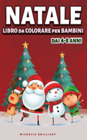 Natale Libro da colorare per Bambini dai 4-8 Anni: 50 immagini con scenari natalizi che faranno divertire i bambini e li impegneranno in attività creative e rilassanti