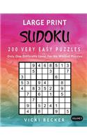 Large Print Sudoku 200 Very Easy Puzzles