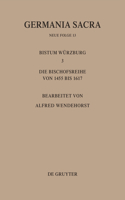 Germania Sacra, Bd 13, Die Bistümer der Kirchenprovinz Mainz. Das Bistum Würzburg III.