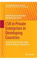 Csr in Private Enterprises in Developing Countries