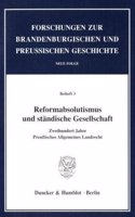 Reformabsolutismus Und Standische Gesellschaft