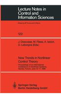 New Trends in Nonlinear Control Theory