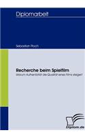 Recherche beim Spielfilm