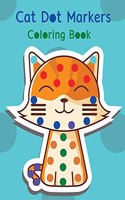 Cat dot markers coloring book.