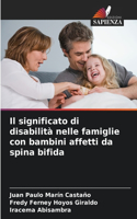 significato di disabilità nelle famiglie con bambini affetti da spina bifida