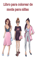Libro para colorear de moda para niñas