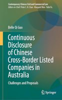 Continuous Disclosure of Chinese Cross-Border Listed Companies in Australia