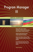 Program Manager III Critical Questions Skills Assessment