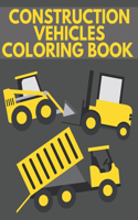 Construction Vehicles Coloring Book