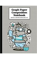 Graph Paper Composition Notebook Quad Rule 5x5 Grid Paper - 150 Sheets (Large, 8.5 x 11