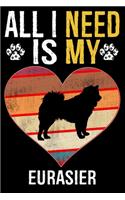 All I Need Is My Eurasier: Dog - This is Perfect Cool Funny Humor Gifts For Eurasier Dog Lovers - Best Gift For Mom Dad Father Mother Eurasier Lover - 116 Pages, 6 x 9, Matte 