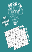 sudoku: level medium 320 puzzles: For Adult puzzles with Answers 9x9 grid size 8.5 x 11 161 pages matte finish