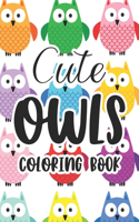 Cute Owls Coloring Book