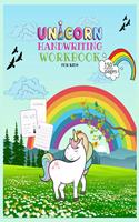 Unicorn Handwriting Workbook for Kids: Unicorn Handwriting Practice Paper Letter Tracing Workbook for Kids - Unicorn Letters Writing - Kindergarten Writing Paper - Handwriting Printing Wo