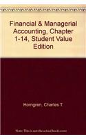 Financial & Managerial Accounting, Chapter 1-14, Student Value Edition
