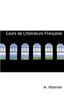 Cours de Littacrature Franasaise: (English)