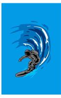 Astronaut Surfing: Astronaut Surfer Perfect Gift Dot Grid Notebook/Journal (6x9)