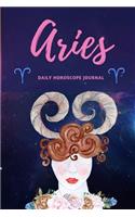 Aries Daily Horoscope Journal: Prompted Astrological Fill In Notebook: Makes a Great Gift for Any Man or Woman That Loves Astrology, Sacred Geometry, or Just Loves Zodiac Studies.