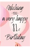 Wishing you a very happy 81st Birthday