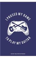 Guitar Tablature Notebook