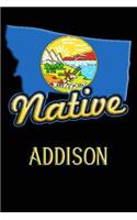 Montana Native Addison: College Ruled Composition Book