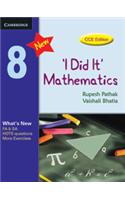I Did It Mathematics Students Book, Level 8, CCE Edition
