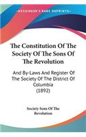 Constitution Of The Society Of The Sons Of The Revolution