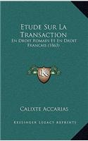 Etude Sur La Transaction