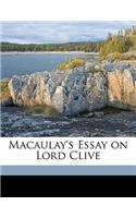 Macaulay's Essay on Lord Clive