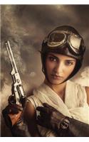A Hired Gun - Steampunk Grid Notebook: 150 Page Grid Notebook Journal Diary