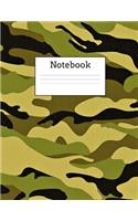 Green Camo Notebook