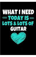 What I Need Today Is Lots Lots Guitar