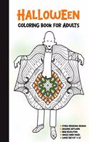 Halloween Coloring Book for Adults: 50 Halloween Illustrations Printed On One Side, Safe For Markers - Fun Craft Activity Gift - Stress Relieving Designs