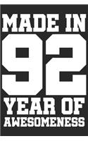 Made in 92 Year of Awesomeness