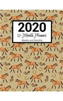 2020 12-Month Planner Weekly and Monthly