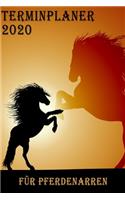 Terminplaner 2020 für Pferdenarren: Planer und Organizer für 2020. Terminkalender, Taschenkalender, Wochenplaner, Jahresplaner, Kalender 2019 - 2020 zum Planen und Organisieren.