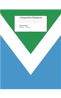 Vegan Flag Composition Notebook