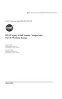 Rsa/Legacy Wind Sensor Comparison. Part 1; Western Range