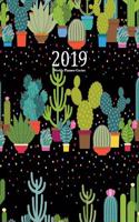 2019 Weekly Planner-Cactus: A Year - 365 Daily - 52 Week-Daily Weekly Monthly Planner Calendar, Journal Planner and Notebook, Agenda Schedule Organizer, Appointment Notebook, A