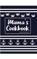 Mama's Cookbook Nautical Navy Edition