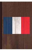 France Flag Journal Notebook: Blank Lined Ruled for Writing 6x9 110 Pages