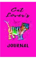 Cat Lover's Journal: Awesome Pink Novelty Cat Gifts: Lined Journal: Unique Customized Interior Pages