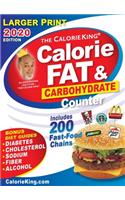 Calorieking 2020 Larger Print Calorie, Fat & Carbohydrate Counter