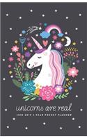 2018-2019 2-Year Pocket Planner; Unicorns Are Real: 2-Year Pocket Calendar and Monthly Planner: 2-Year Pocket Calendar and Monthly Planner