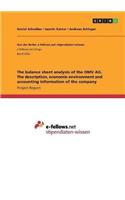 balance sheet analysis of the OMV AG. The description, economic environment and accounting information of the company