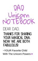 Dad Unicorn Notebook