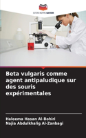 Beta vulgaris comme agent antipaludique sur des souris expérimentales