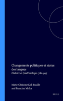 Changements politiques et status des langues